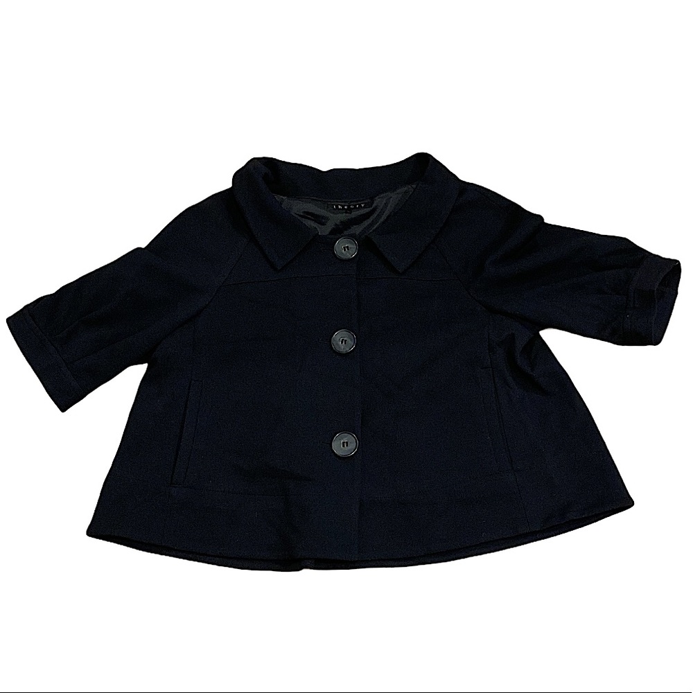 EUC Theory Black Cape Jacket